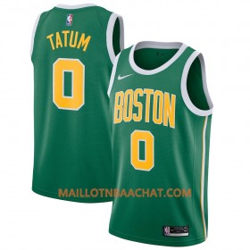 Maillot NBA Boston Celtics Jayson Tatum 0 2018-19 Nike Vert Swingman - Homme